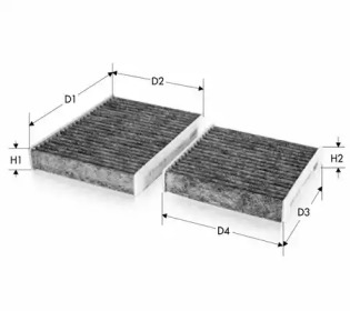 TECNECO FILTERS ck10205c2 -  Фильтр воздуха в салоне